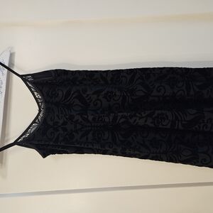 As U Wish Black Floral Mini Dress